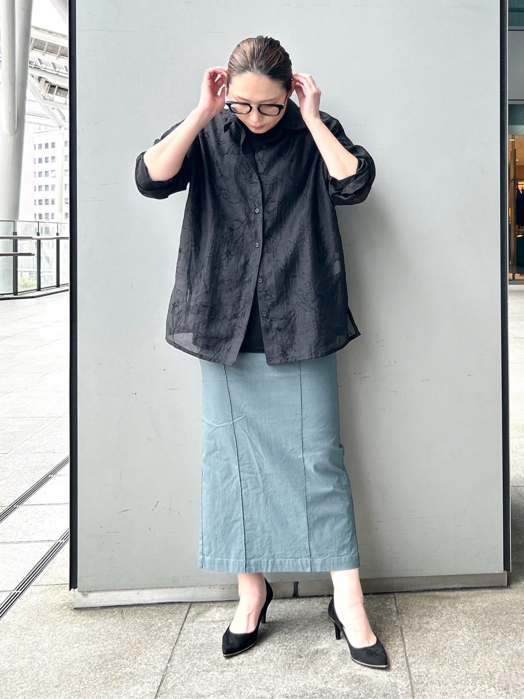 machikoさんの「ESPERANZA｜【12時間パンプス】約7.5㎝　歩きやすくて疲れにくい」を使ったコーディネート