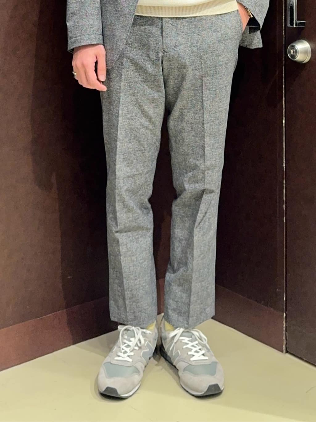 shuheiさんの「TAKEO KIKUCHI｜【抗菌防臭】COOL DOTS（R）ドビープリント ジャケット」を使ったコーディネート
