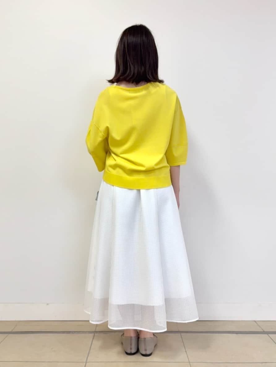 asamiさんの「UNTITLED｜◆【袖コンシャス/着映え/六分袖】ランタンスリーブニット」を使ったコーディネート