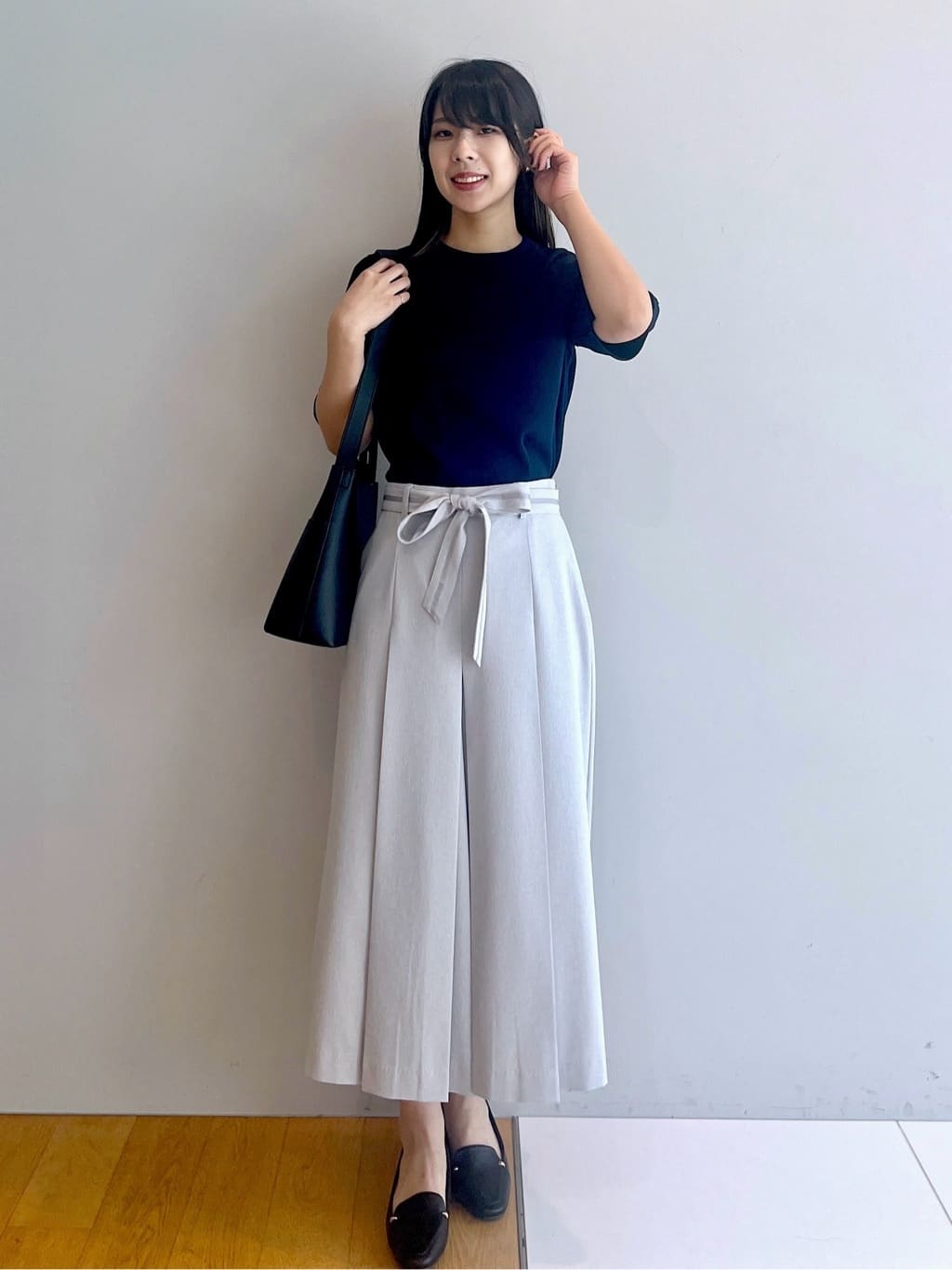 cotaniさんの「grove｜◆サッシュベルトスカートライクパンツ」を使ったコーディネート