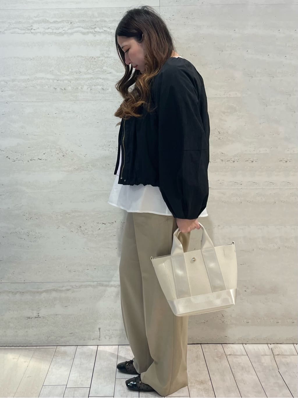 yunさんの「OPAQUE.CLIP｜【定番/6color】名品フラットバレエシューズ」を使ったコーディネート