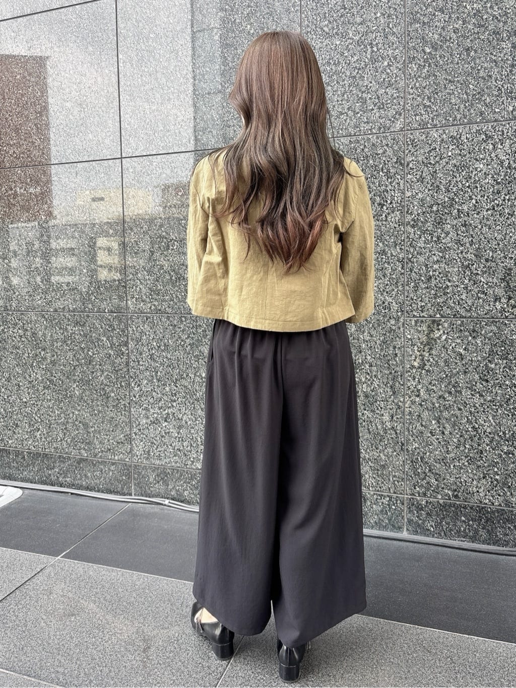 R.Kさんの「UNTITLED｜◆【トレンド/七分袖】タイプライター ノーカラージャケット」を使ったコーディネート