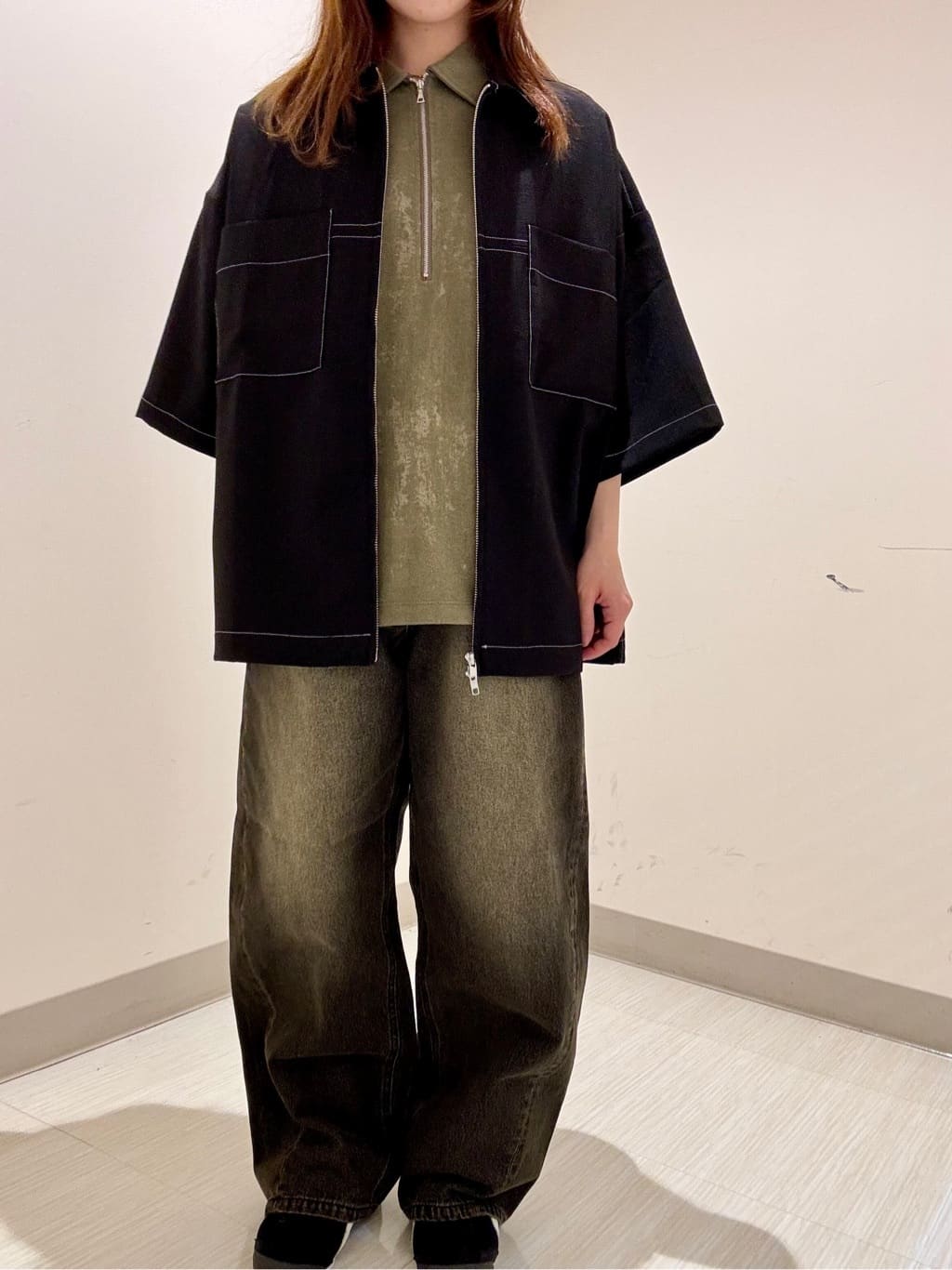 S.A.Oさんの「tk.TAKEO KIKUCHI｜◆ヴィンテージライクハーフジップポロシャツ」を使ったコーディネート