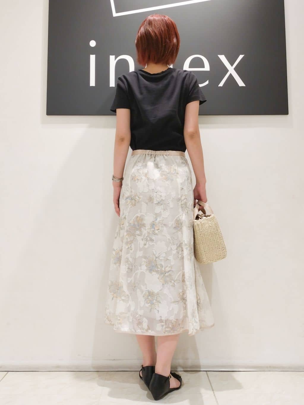 n.さんの「index｜◆ワンポイントロゴ刺繍Tシャツ【UV／接触冷感／洗濯機洗い可】」を使ったコーディネート