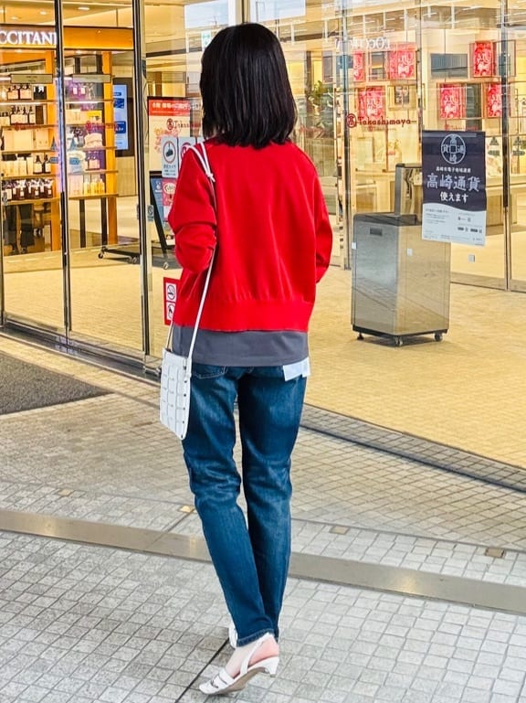 makiさんの「UNTITLED｜【Healthy DENIM&times;UNTITLED】別注 R Mrytle（リマートル）テーパードデニム」を使ったコーディネート