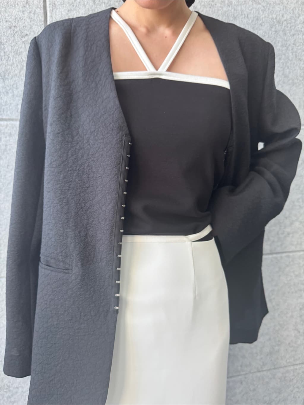 designer yukaさんの「CODE A｜【Cup-in】design cut camisole」を使ったコーディネート