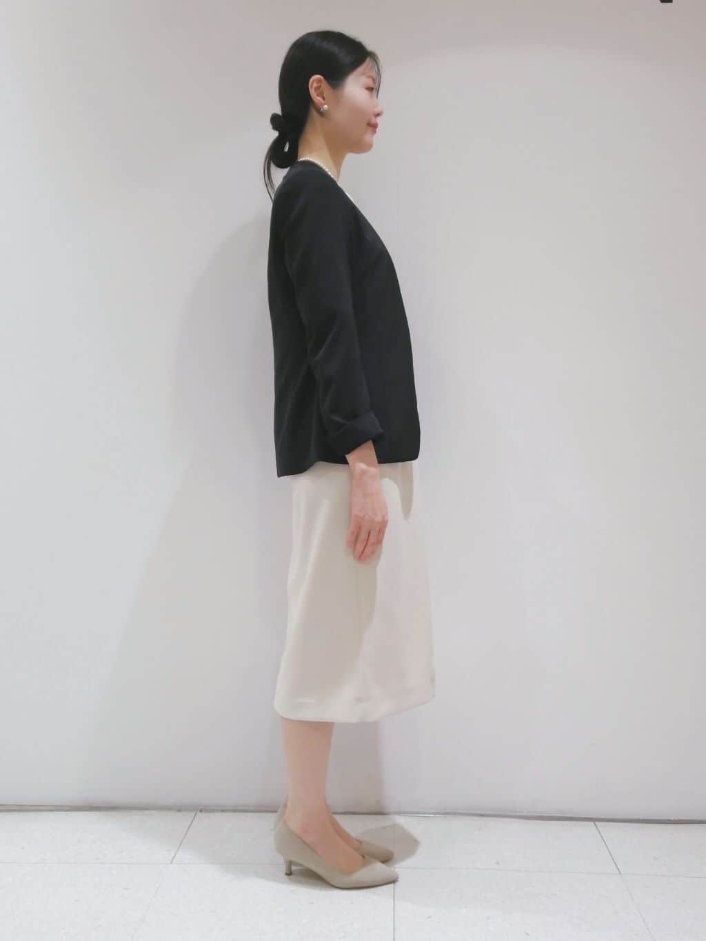 ayanoさんの「INDIVI｜◆【洗える／スーツ】ストレートラインワンピース」を使ったコーディネート