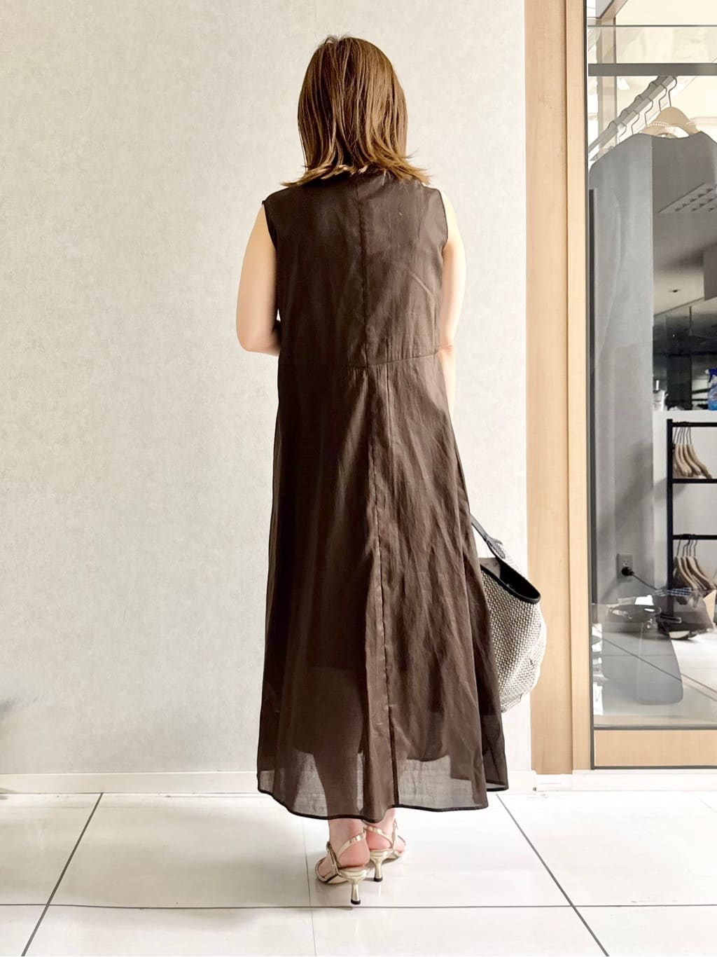 sayuさんの「UNTITLED｜◆【体型カバー/日除け】ドルマンスリーブ ガーターカーディガン」を使ったコーディネート