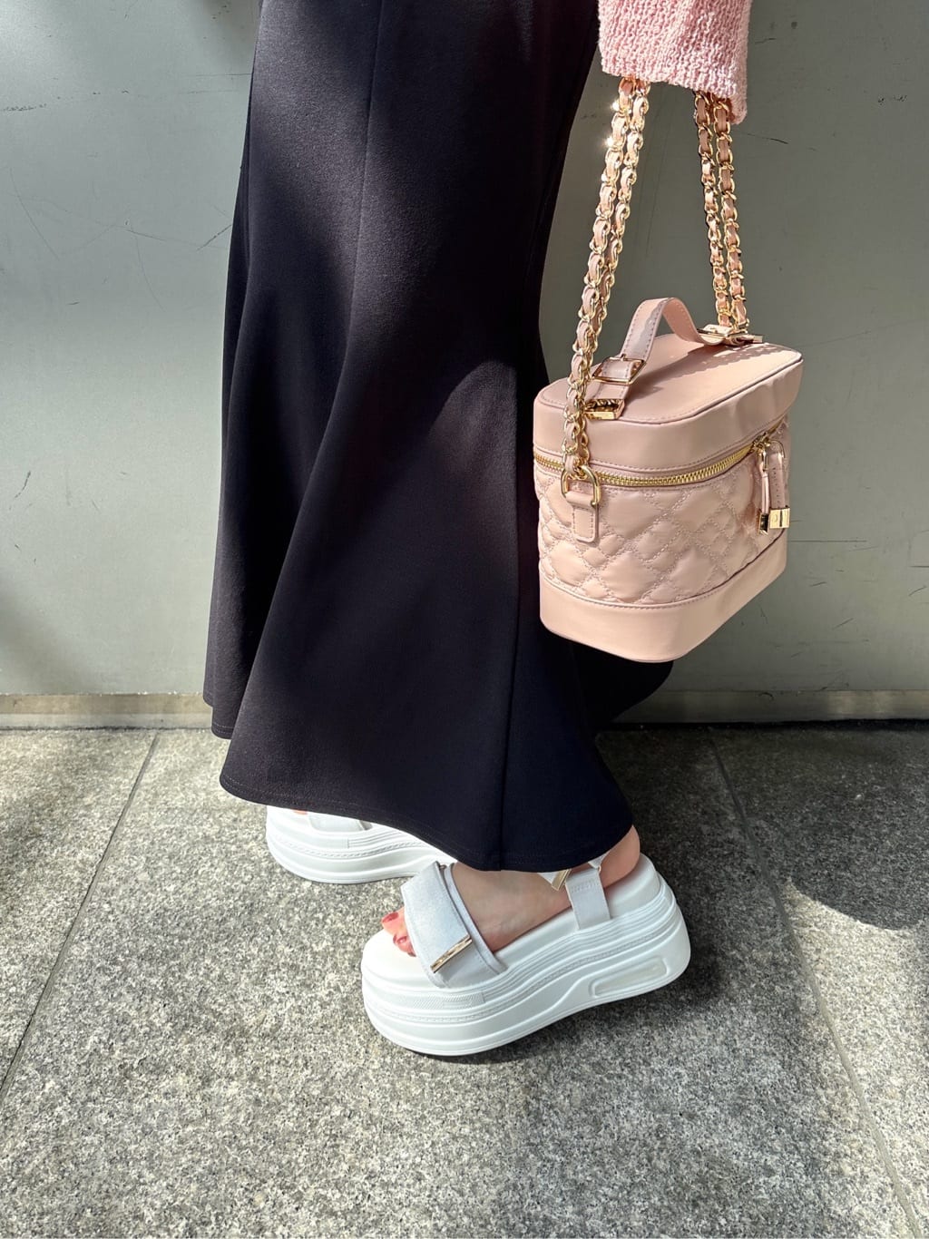 まっきーさんの「ESPERANZA｜厚底フラットスポサン」を使ったコーディネート