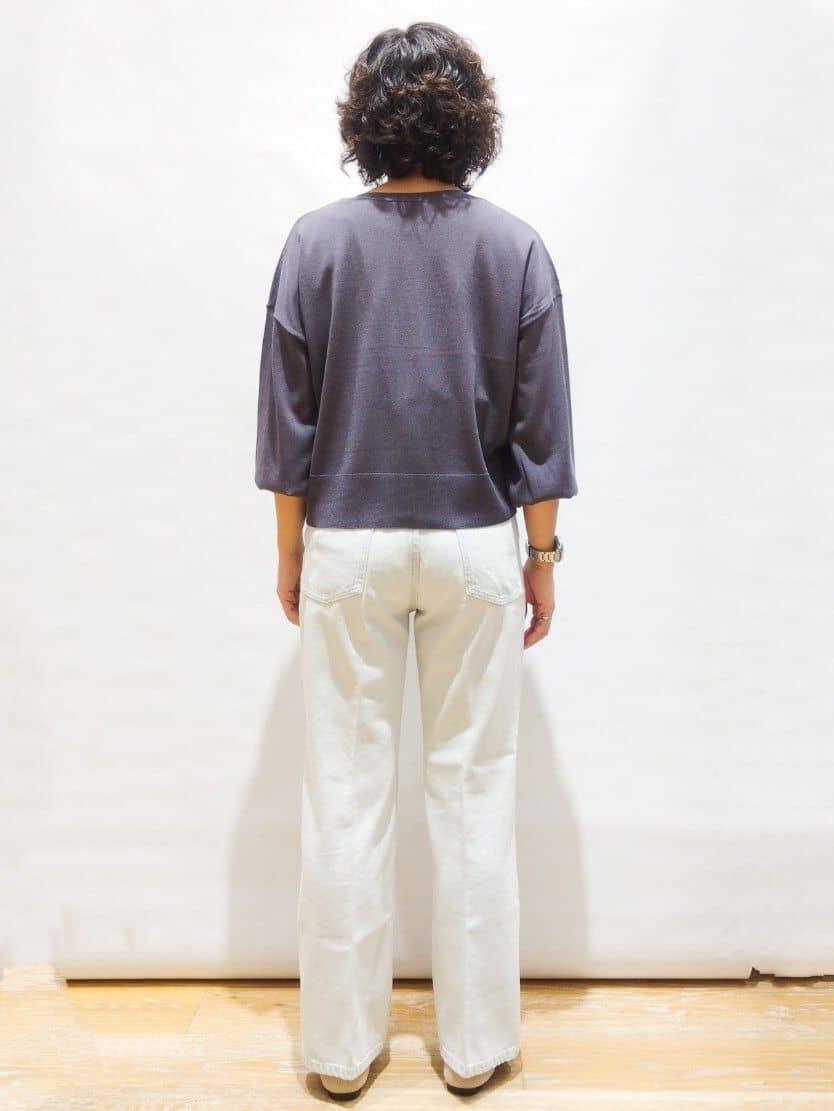 ぽんさんの「OPAQUE.CLIP｜《丈が選べる》ストレートデニムパンツ【洗濯機洗い可】」を使ったコーディネート