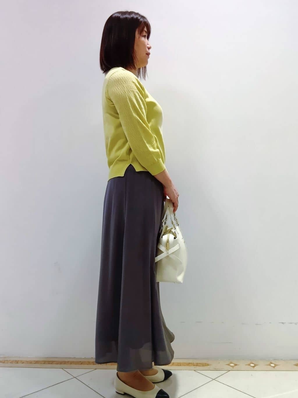 tomoさんの「Reflect｜◆【WEB先行カラーあり／洗える】パフスリーブニット」を使ったコーディネート