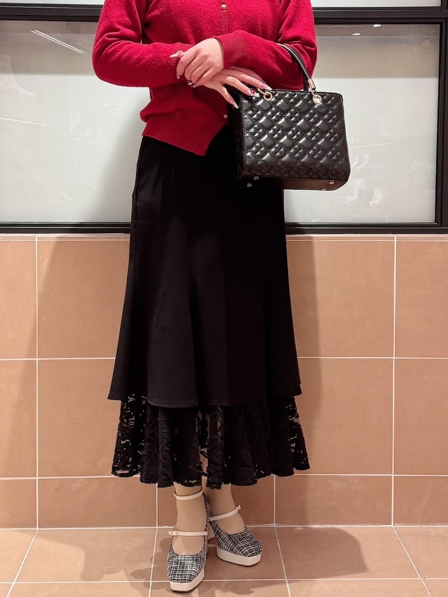 すみれさんの「ESPERANZA｜スクエアトゥダブルストラップ厚底パンプス 結婚式二次会 パーティー 25SS」を使ったコーディネート