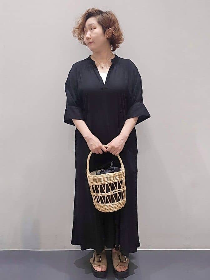 ゆきをさんの「OPAQUE.CLIP｜◆キーネックワンピース【洗える】」を使ったコーディネート