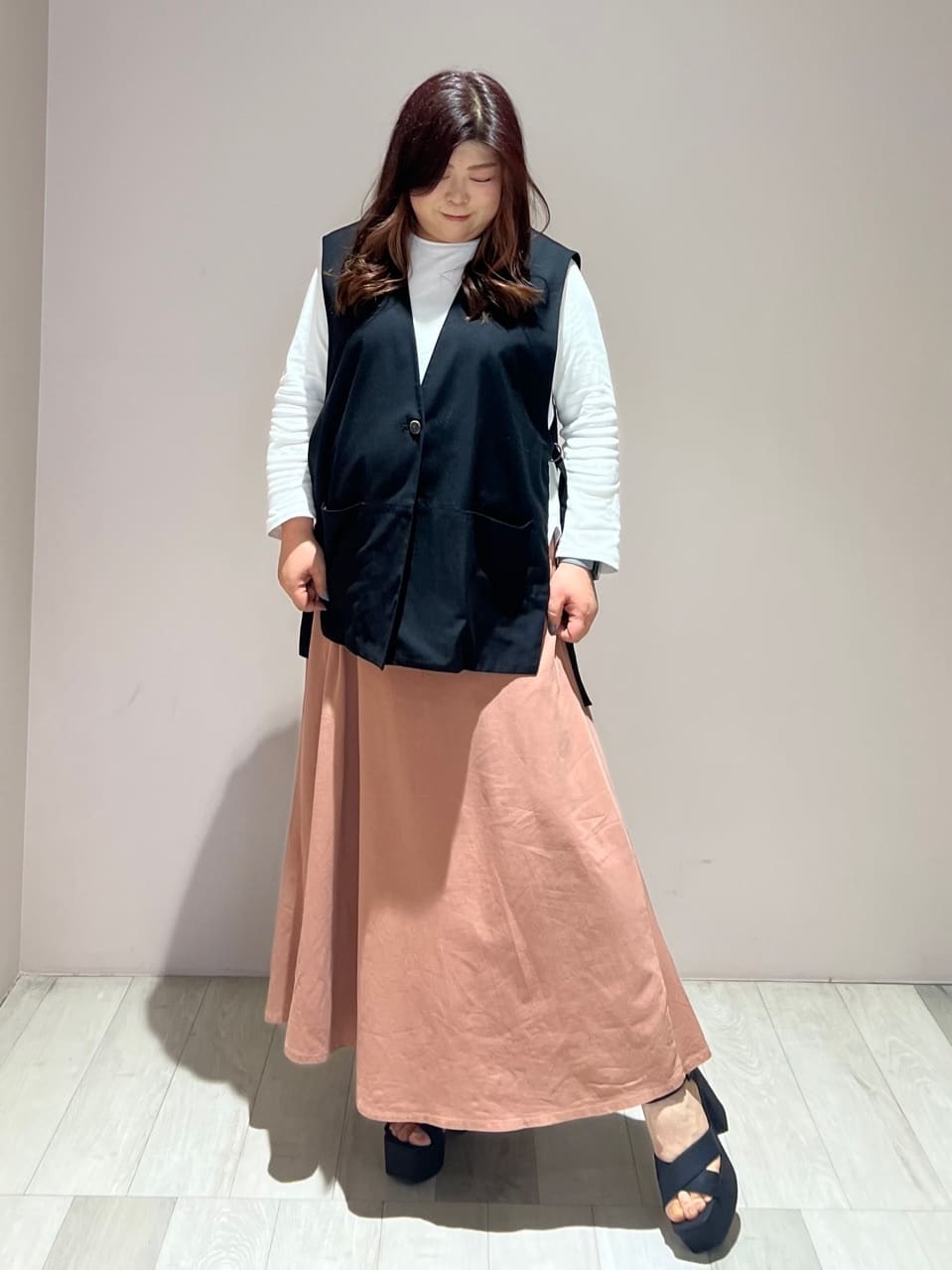 yumiさんの「ESPERANZA｜ラク盛り厚底サンダルⅢ」を使ったコーディネート