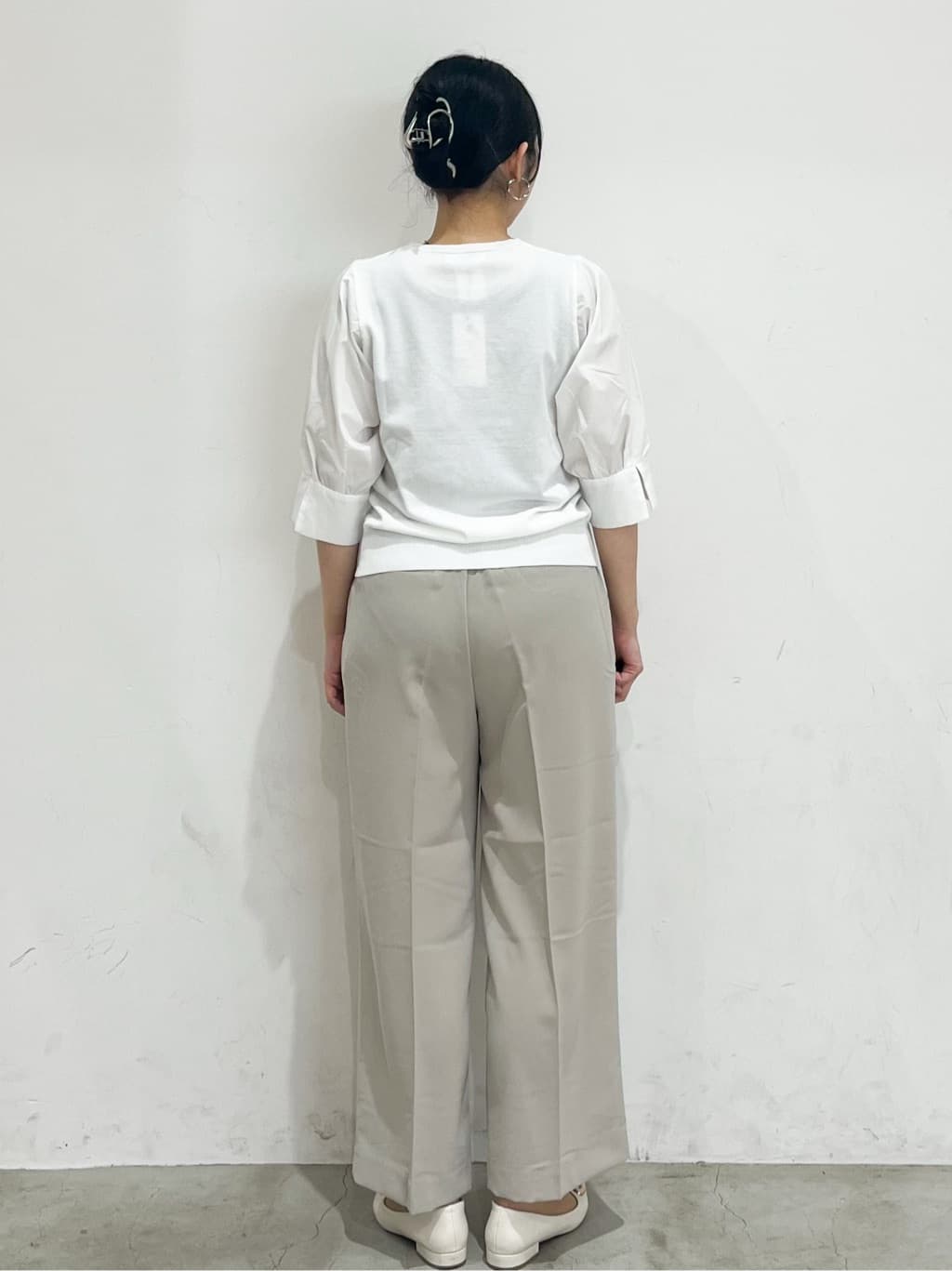 Erinaさんの「OPAQUE.CLIP｜◆フハクスリーブドッキングニット【洗濯機洗い可】」を使ったコーディネート