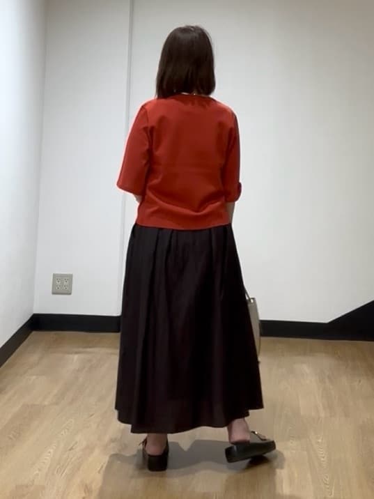 MIKIKOさんの「UNTITLED｜◆【清涼感/二の腕カバー】シアープルオーバーニット」を使ったコーディネート