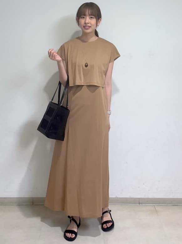 yukaさんの「UNTITLED｜マーブルドロップネックレス」を使ったコーディネート
