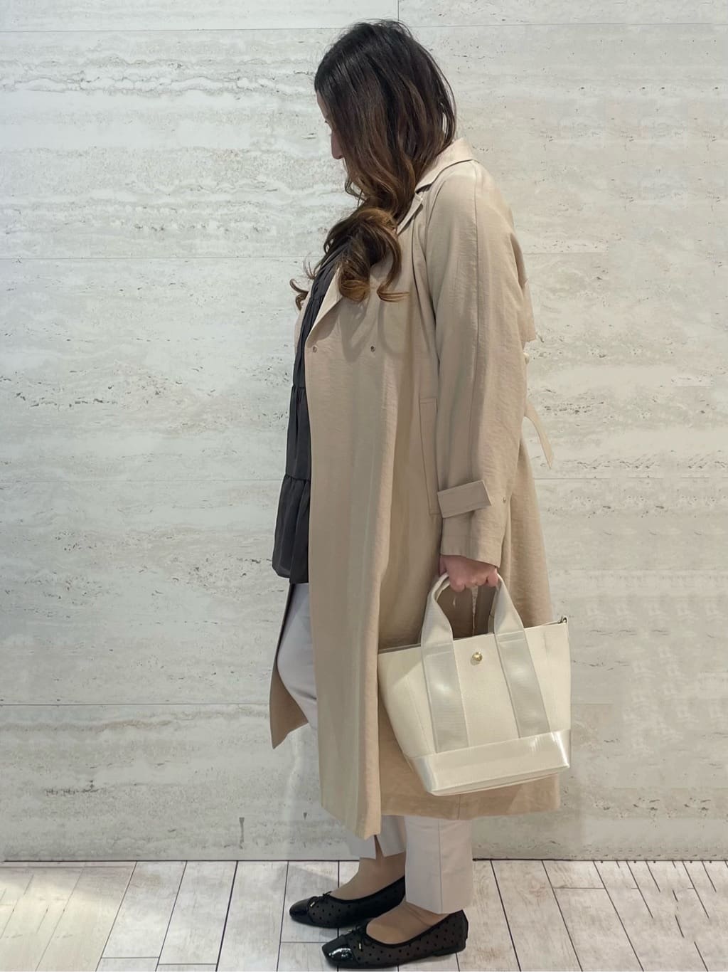 yunさんの「OPAQUE.CLIP｜【定番/6color】名品フラットバレエシューズ」を使ったコーディネート
