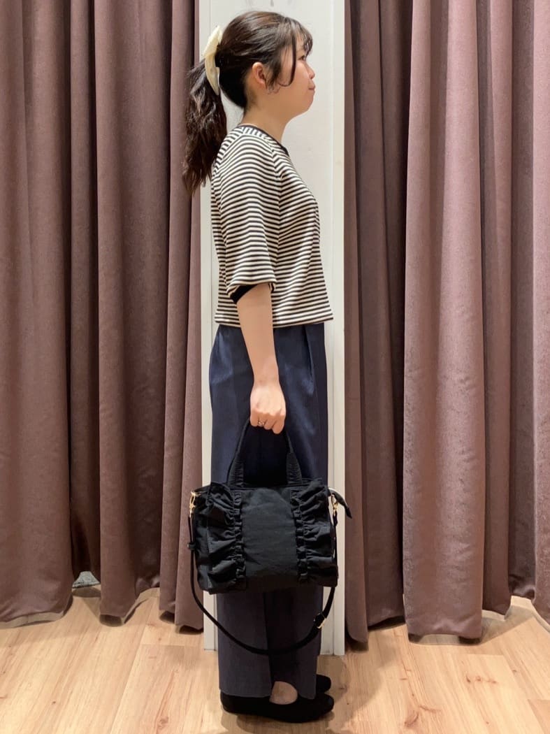 みちゃさんの「grove｜ひんやり多機能・やわらかドライタッチ五分袖プルオーバー」を使ったコーディネート