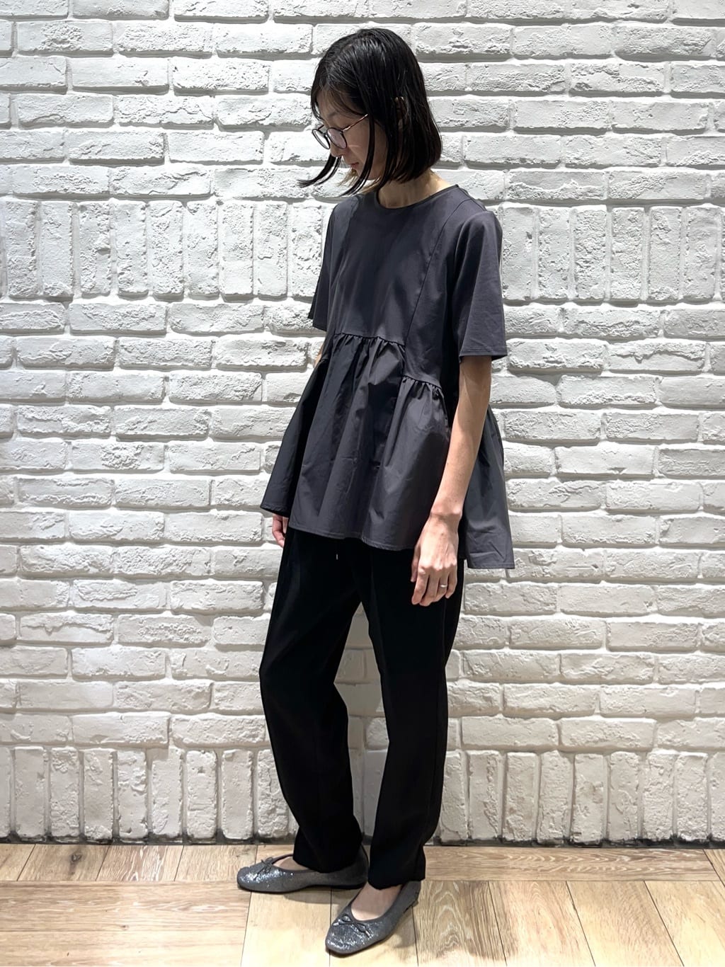 ももちぃさんの「index｜【定番/6color】名品フラットバレエシューズ」を使ったコーディネート