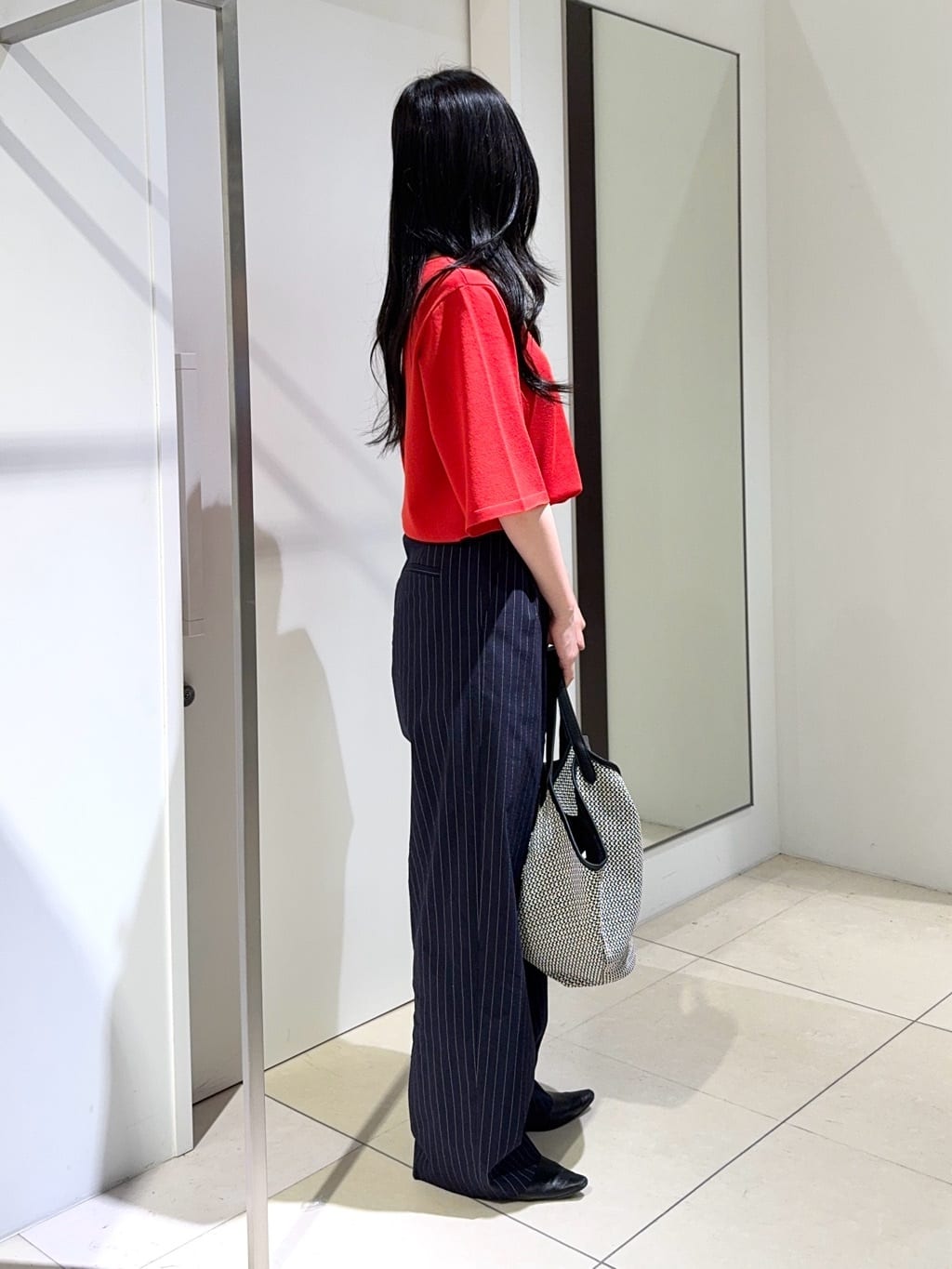 kaoruさんの「UNTITLED｜◆【清涼感/二の腕カバー】シアープルオーバーニット」を使ったコーディネート