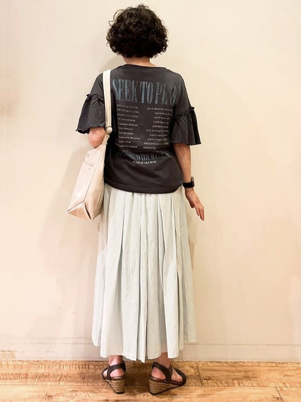 ☆ほしさんの「SHOO･LA･RUE｜◆【高レビュー/累計販売35万足突破】片手ではけるサンダル シューダル 25SS」を使ったコーディネート