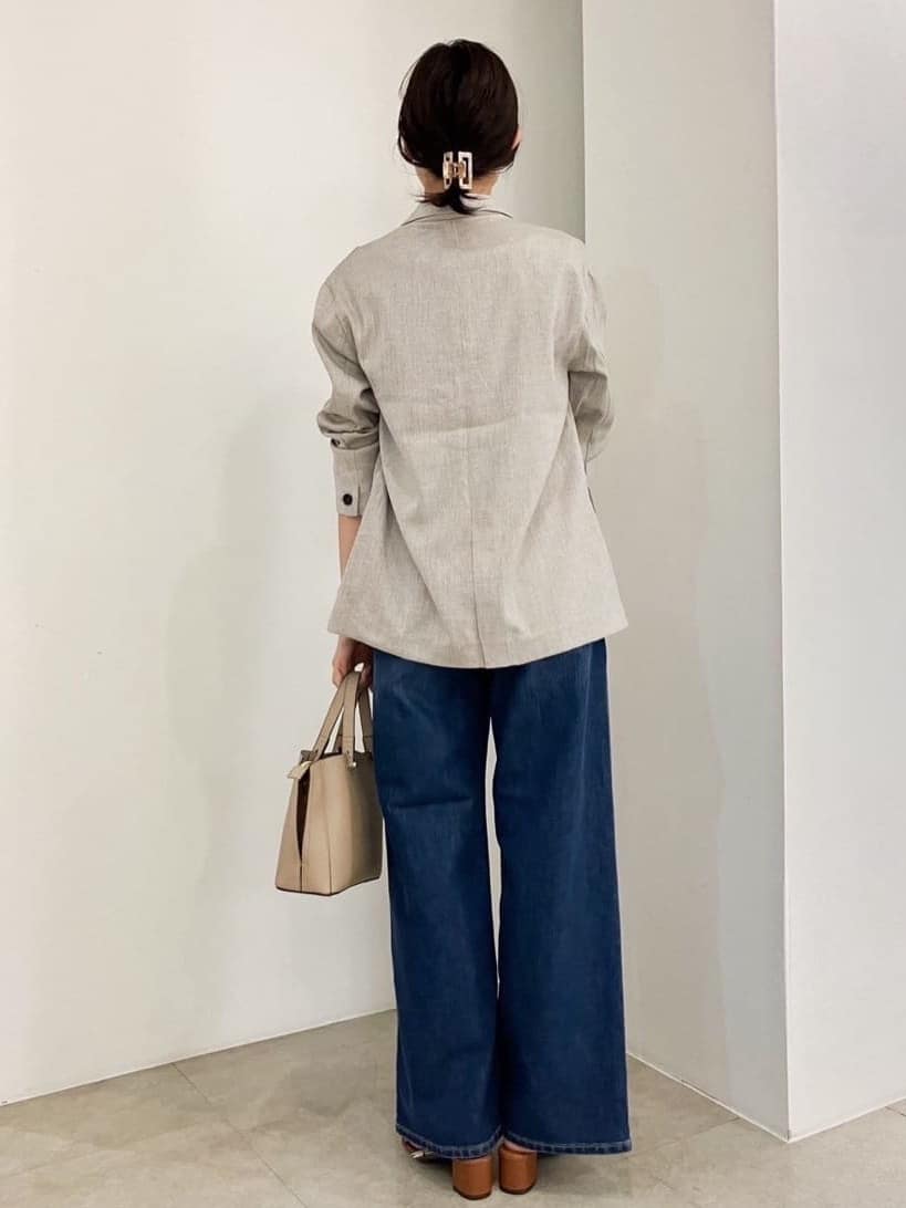 kanakoさんの「grove｜【Lee&times;grove別注】WIDE DENIM PANTS」を使ったコーディネート