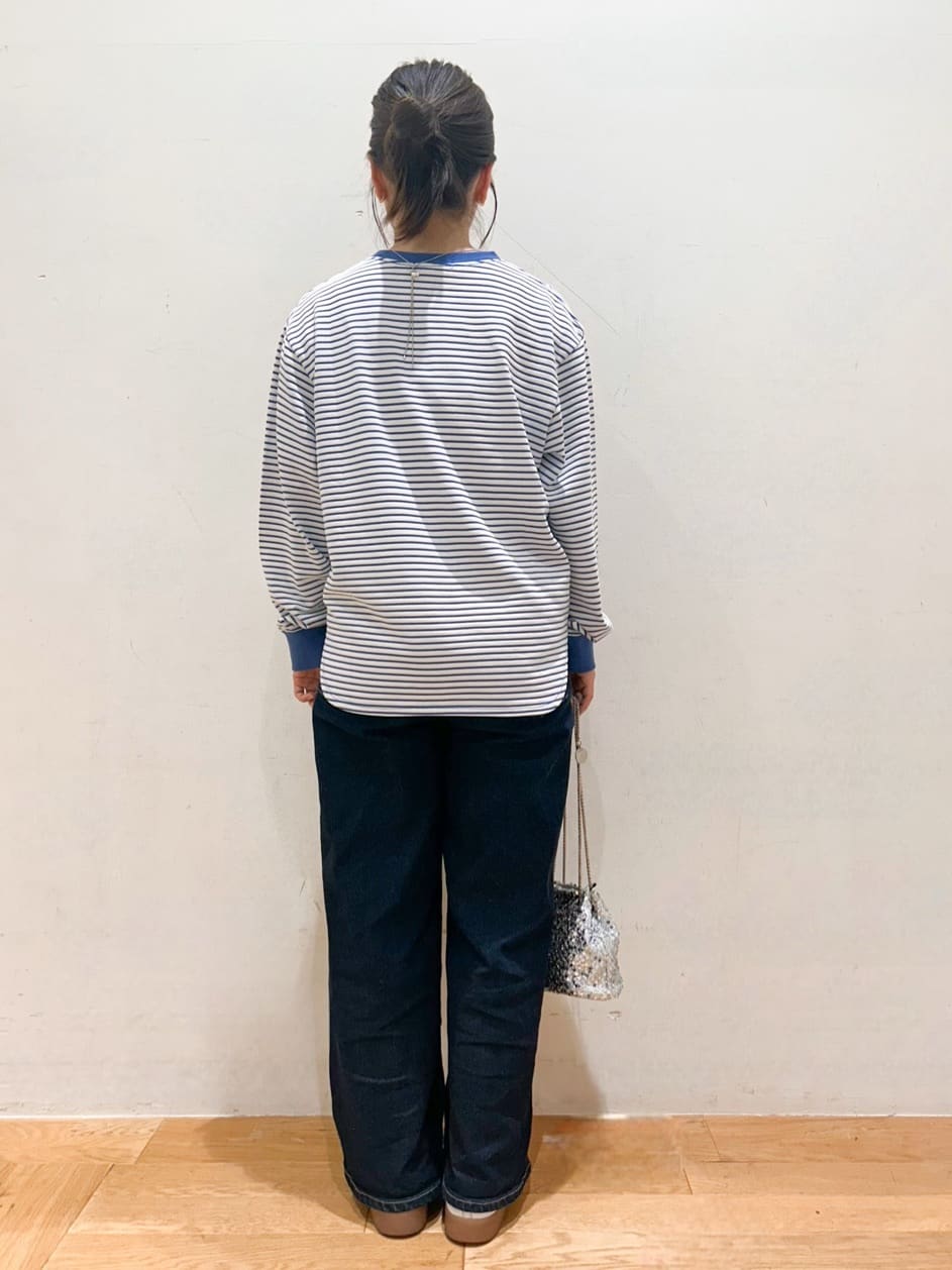 kurumiさんの「OPAQUE.CLIP｜◆ボーダールーズフィットカットソー【洗濯機洗い可】」を使ったコーディネート