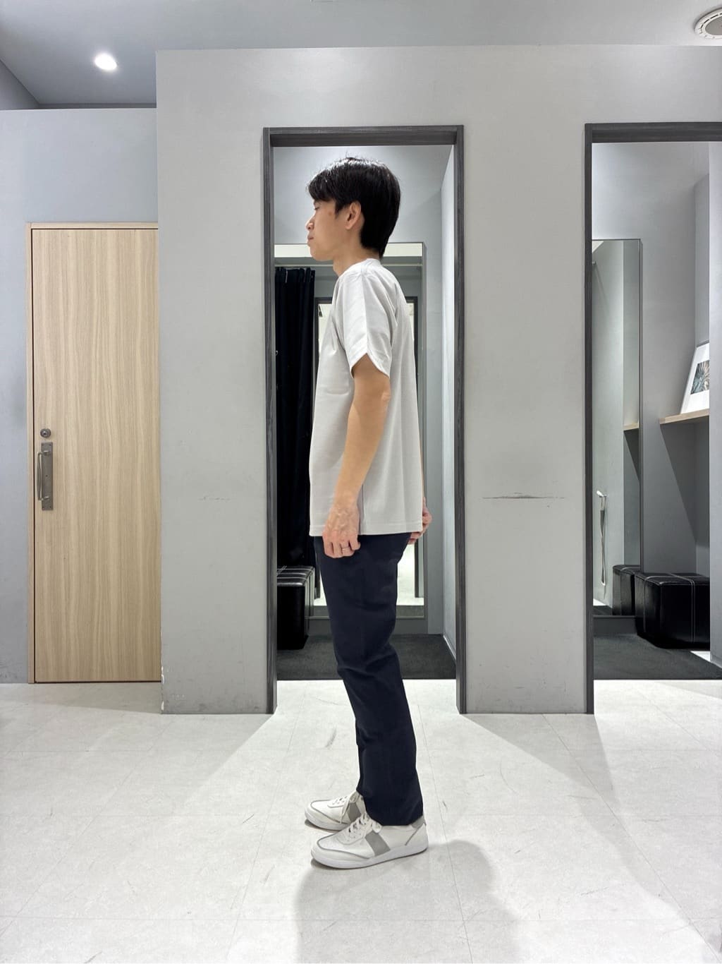 わいずみさんの「TAKEO KIKUCHI｜【抗菌防臭/シーズンレス】シアサッカー ジャージシャツ」を使ったコーディネート