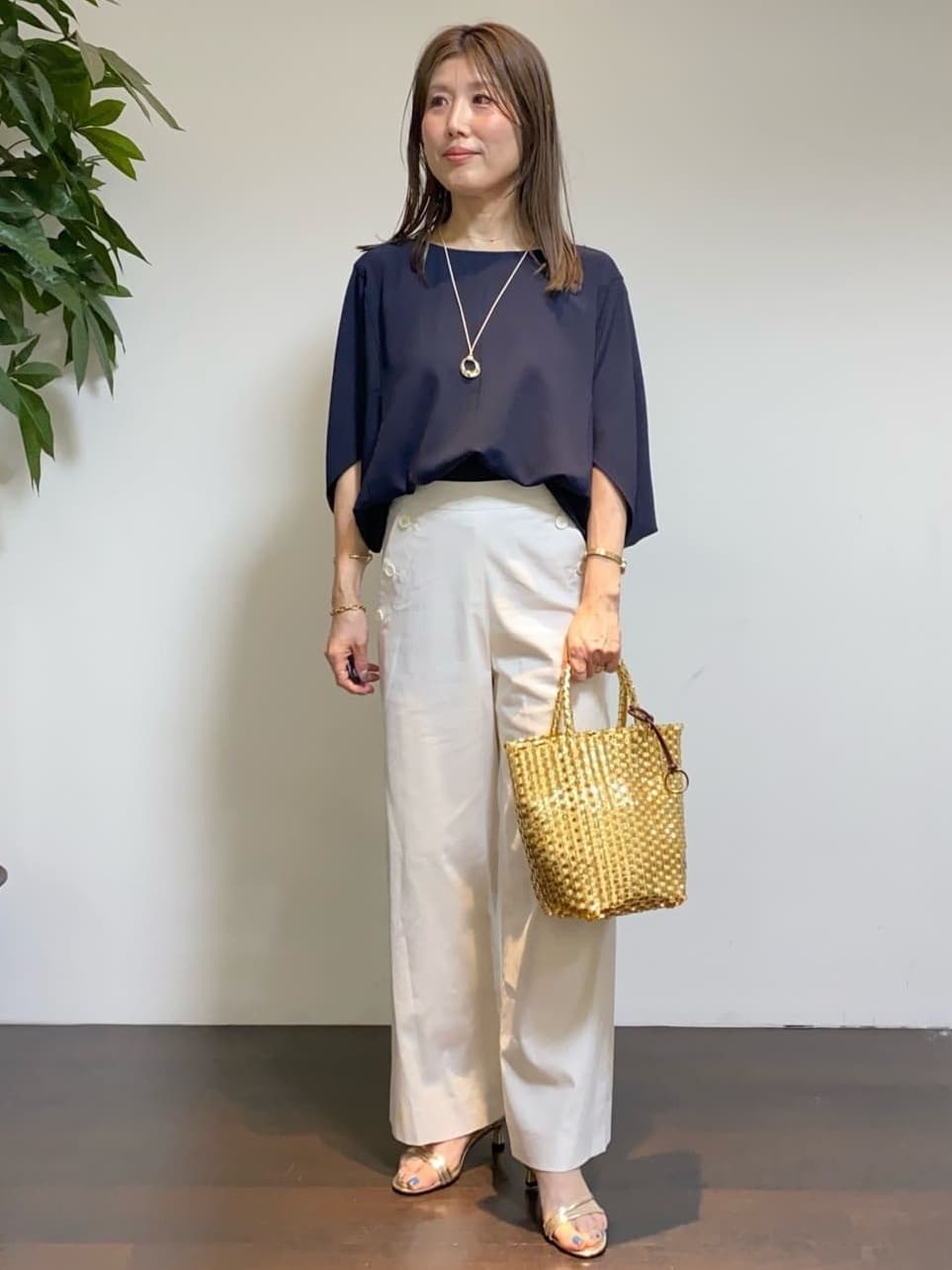 tomoさんの「UNTITLED｜コットンキャミソール」を使ったコーディネート