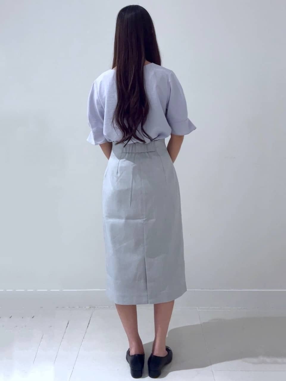kahoさんの「index｜《8色展開／XS-LLサイズ》タックパフスリーブブラウス【洗濯機洗い可／吸水速乾／防シワ／抗ピル】」を使ったコーディネート