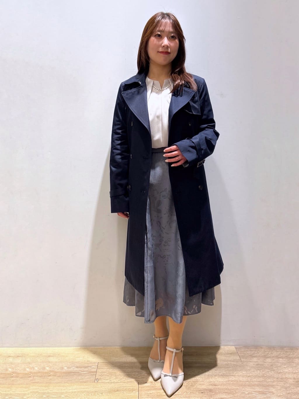 さやかさんの「index｜◆《XS-3Lsize》通勤・セレモニー対応／トレンチコート【洗濯機洗い可／撥水／親水性防汚】」を使ったコーディネート