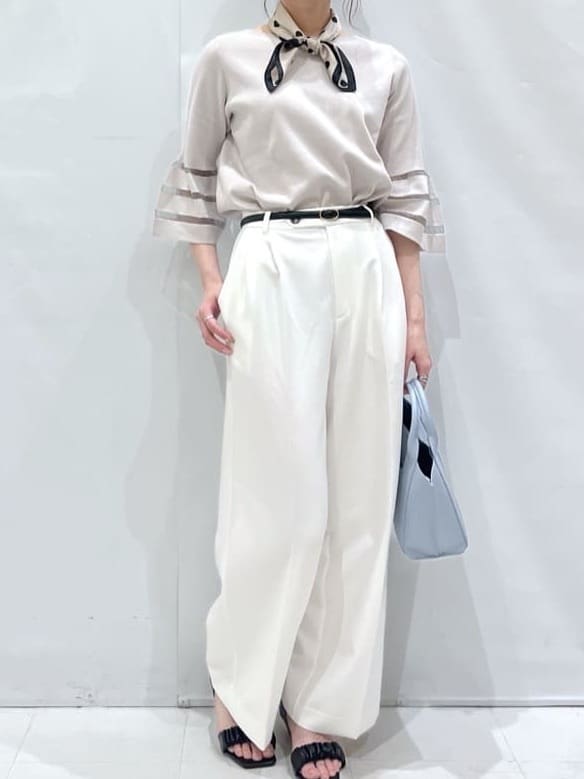 komaさんの「OPAQUE.CLIP｜ノンホール細ベルト」を使ったコーディネート
