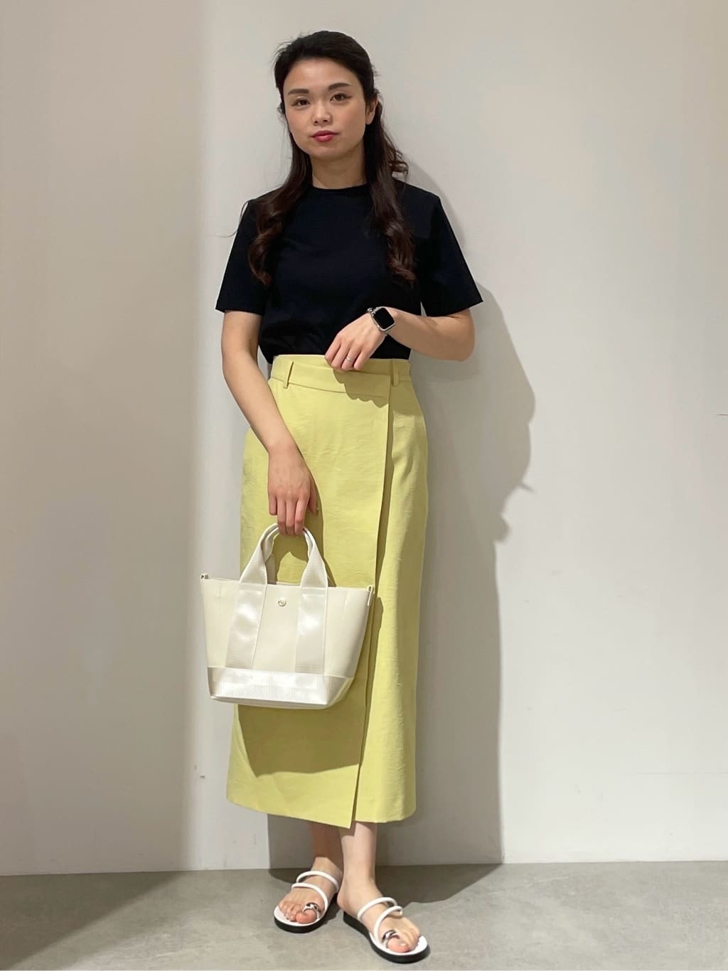 kanahoさんの「OPAQUE.CLIP｜◆《5色展開／SS-LLサイズ》ベーシックTシャツ【UV／接触冷感／洗濯機洗い可】」を使ったコーディネート