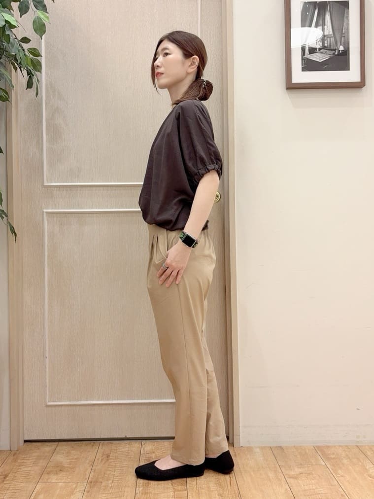 みぞさんさんの「SHOO･LA･RUE｜◆【高レビュー】洗えてサラサラ ニットパンプス」を使ったコーディネート