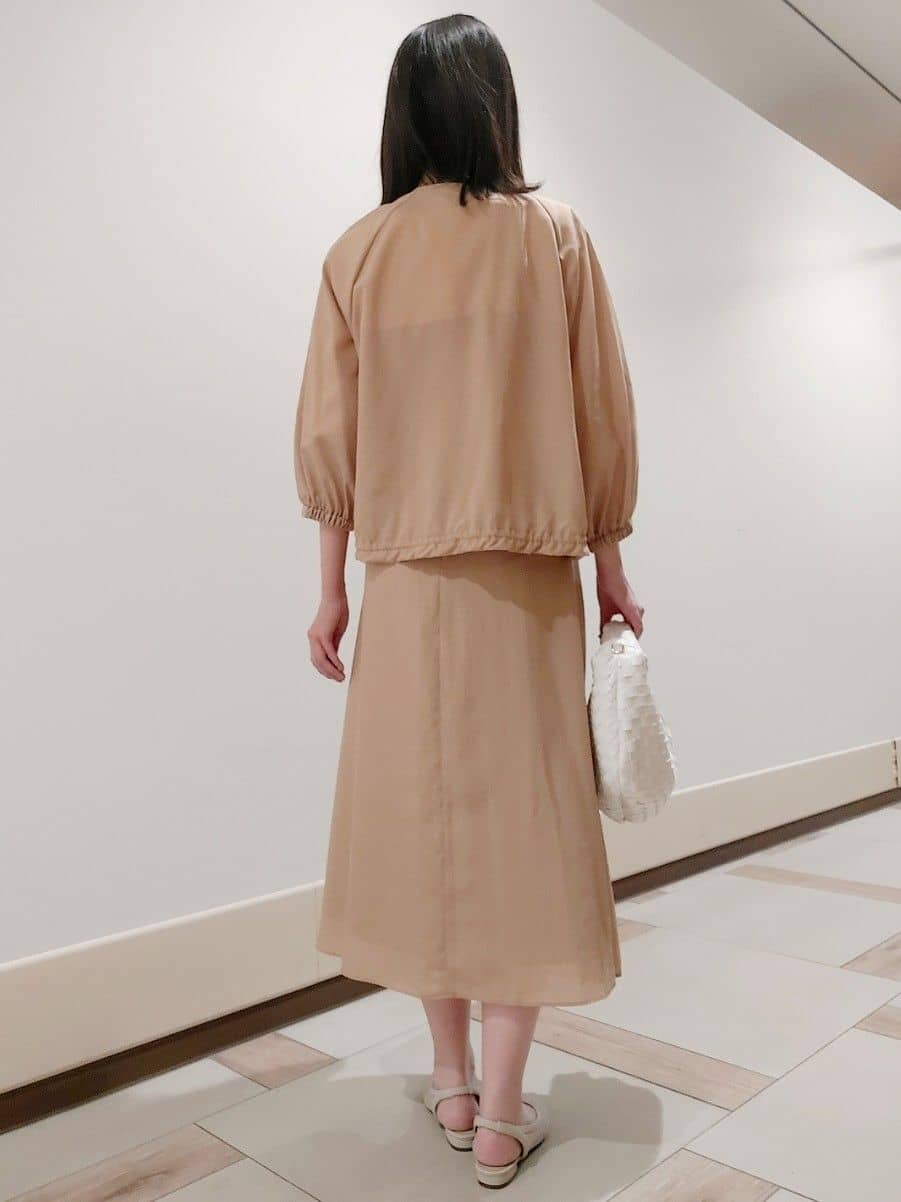 saiさんの「Reflect｜◆【手洗い可／セットアップ可】異素材ミックスワンピース」を使ったコーディネート
