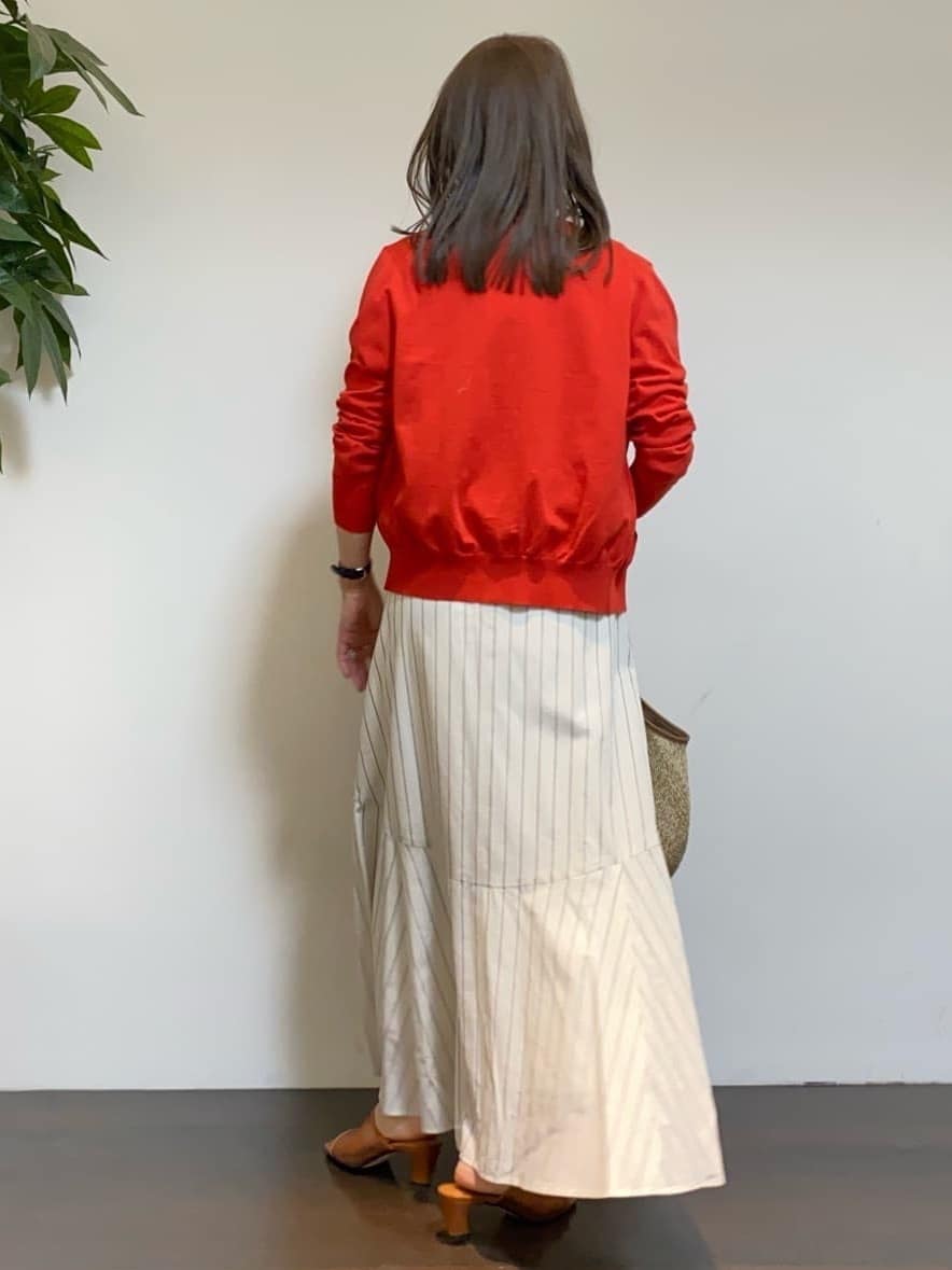 tomoさんの「UNTITLED｜◆【11色展開/コットン100/アンサンブル可能】 プルオーバーニット」を使ったコーディネート