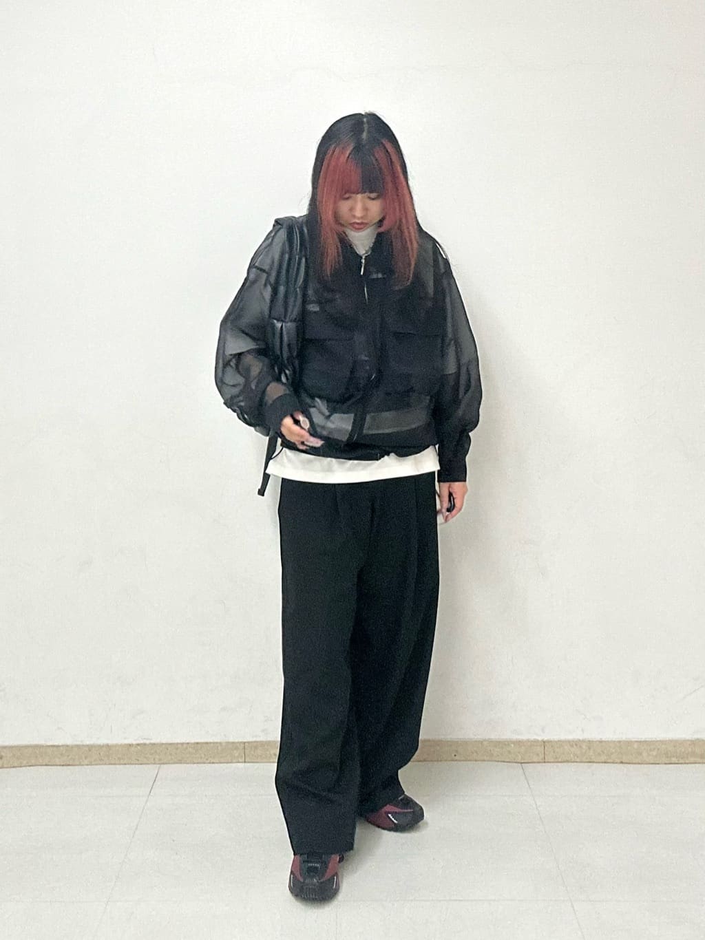 MANAさんの「tk.TAKEO KIKUCHI｜◆バレルシルエットスラックス」を使ったコーディネート