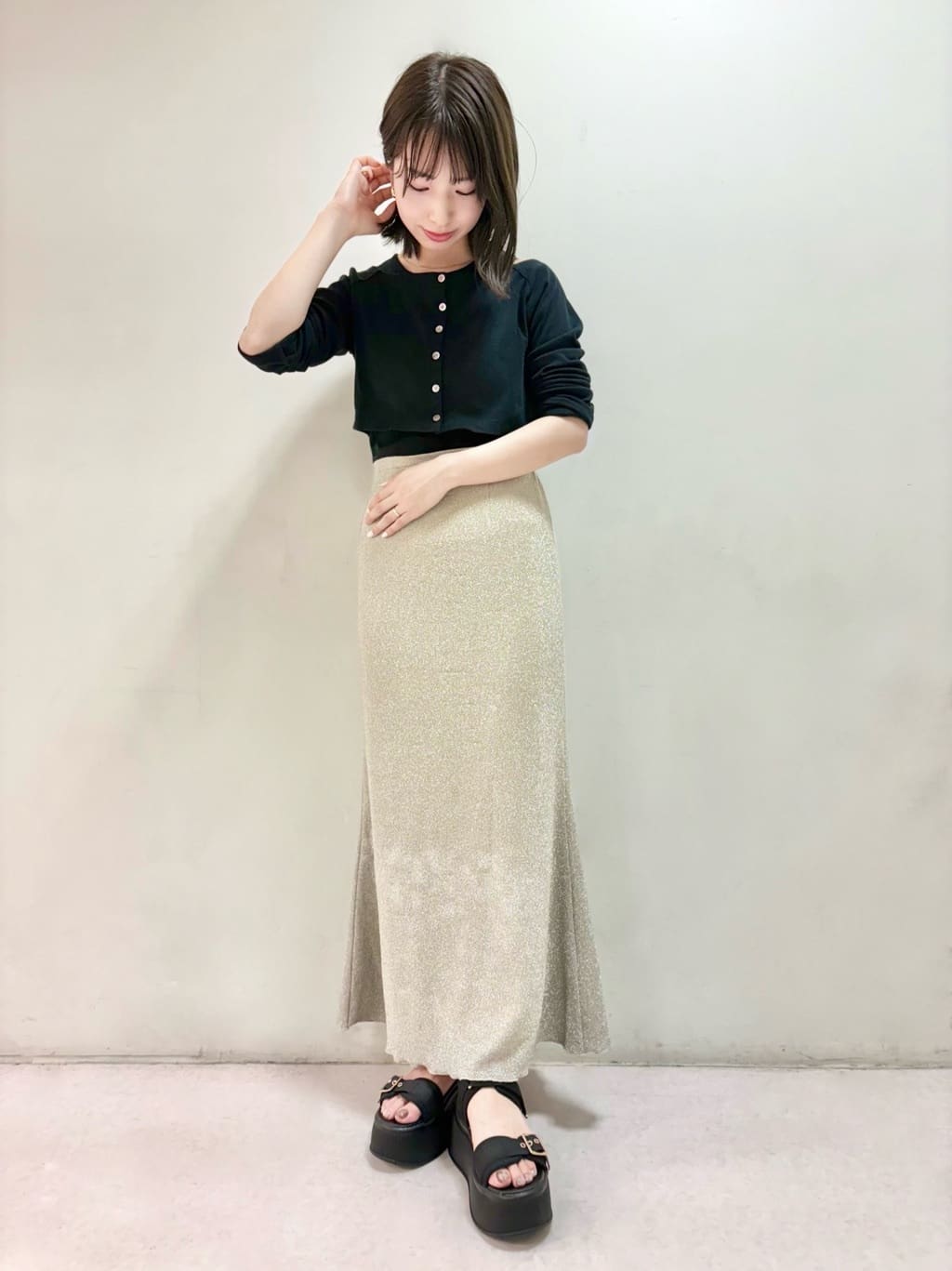 sakiさんの「ESPERANZA｜厚底ベルトサンダル」を使ったコーディネート