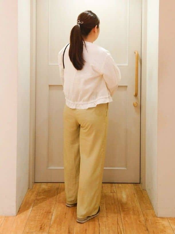 ななこさんの「SHOO･LA･RUE｜◆【選べる4柄】コットンプリントロゴTシャツ」を使ったコーディネート