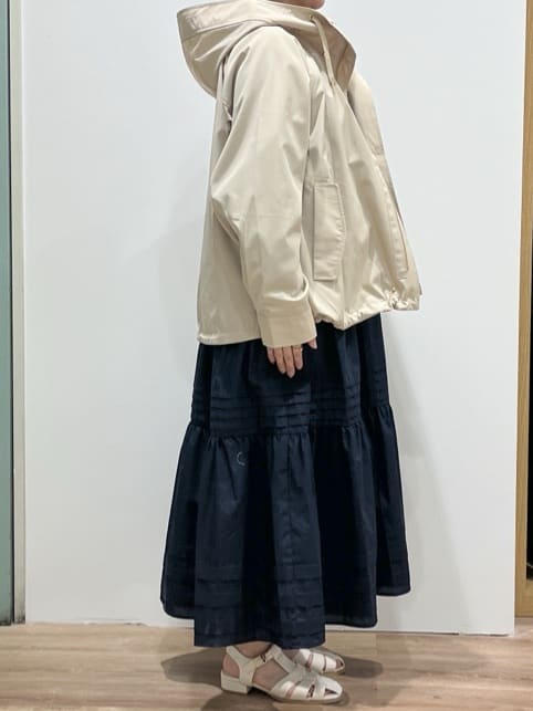 chiakiさんの「OPAQUE.CLIP｜◆裾タックティアードシャツワンピース【洗濯機洗い可】」を使ったコーディネート