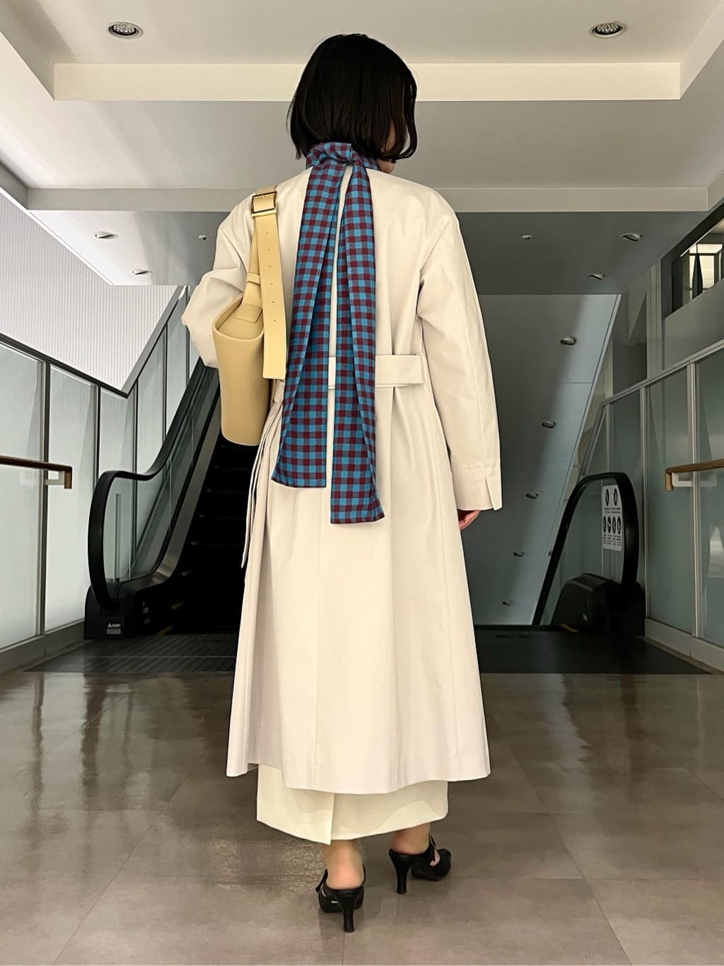 ちりんさんの「UNTITLED｜◆【セットアップ可能】ギンガムチェック ブラウス」を使ったコーディネート