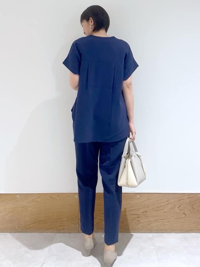Yukinkoさんの「OPAQUE.CLIP｜《7色展開／SS-LLサイズ》ストレッチスキッパーブラウス／セットアップ対応【洗濯機洗い可／防シワ】」を使ったコーディネート