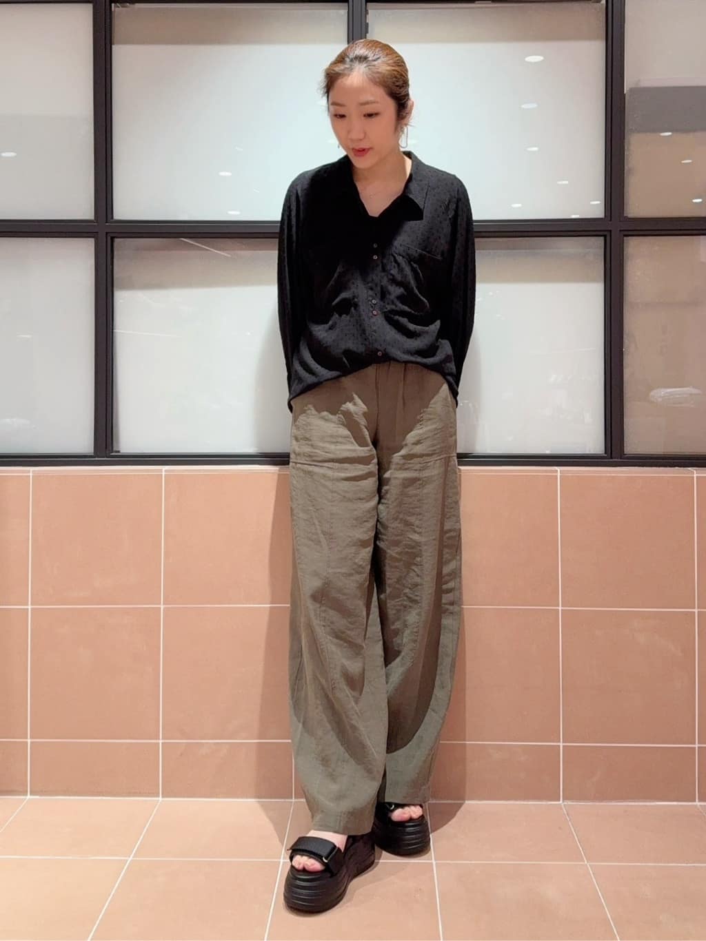 kaoriさんの「ESPERANZA｜厚底フラットスポサン」を使ったコーディネート