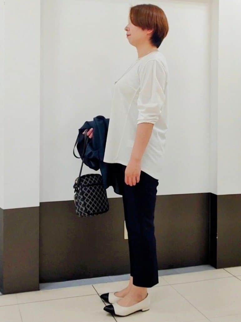 じゅりさんの「Reflect｜◆【マシンウォッシュ可】3WAYシアーシャツブラウス」を使ったコーディネート