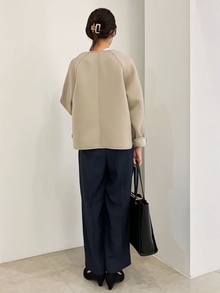 kanakoさんの「grove｜◆ダンボールジャージパイピングブルゾン」を使ったコーディネート