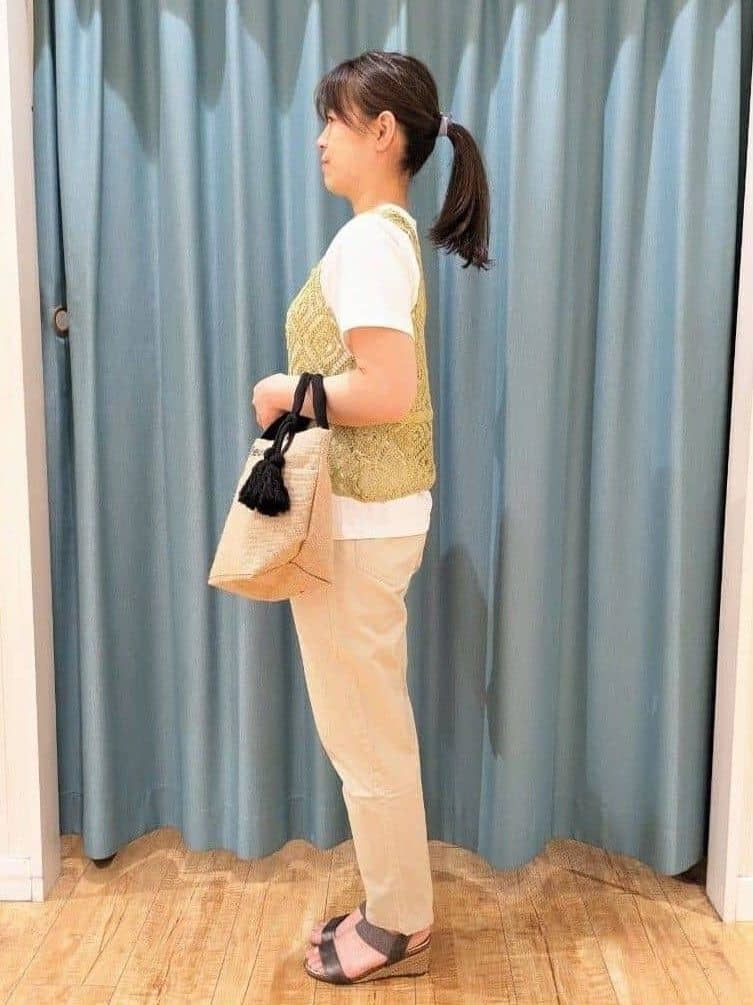 Miさんの「SHOO･LA･RUE｜◆【洗える/美脚シルエット】綿ストレッチイージーテーパードパンツ」を使ったコーディネート