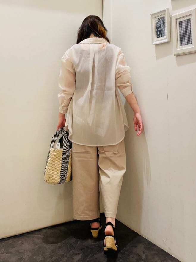 c_h_i_k_aさんの「grove｜サマーハイパーストレッチワイドパンツ」を使ったコーディネート