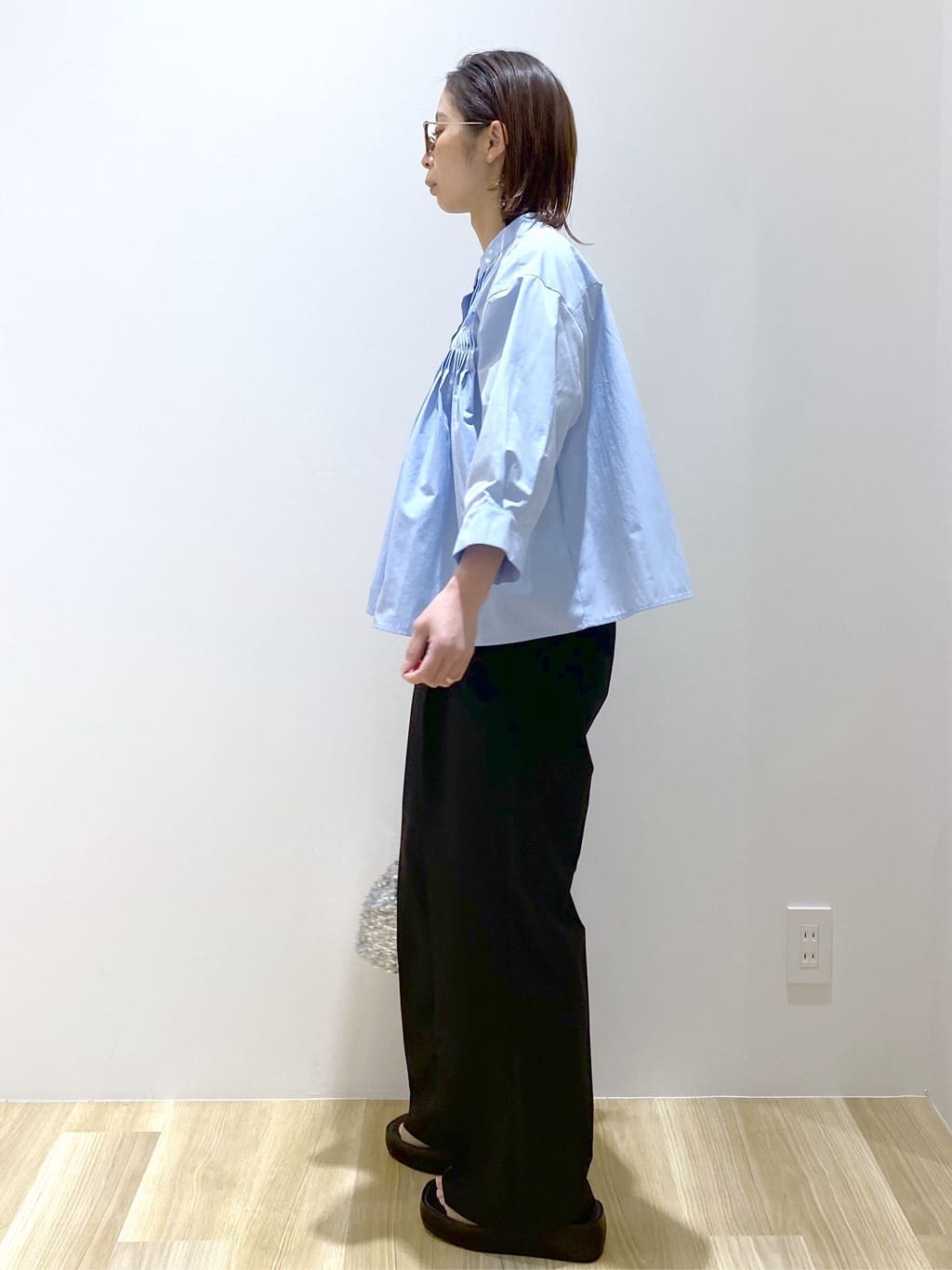 えりさんの「OPAQUE.CLIP｜ワイドストラップキャミソール【洗濯機洗い可】」を使ったコーディネート