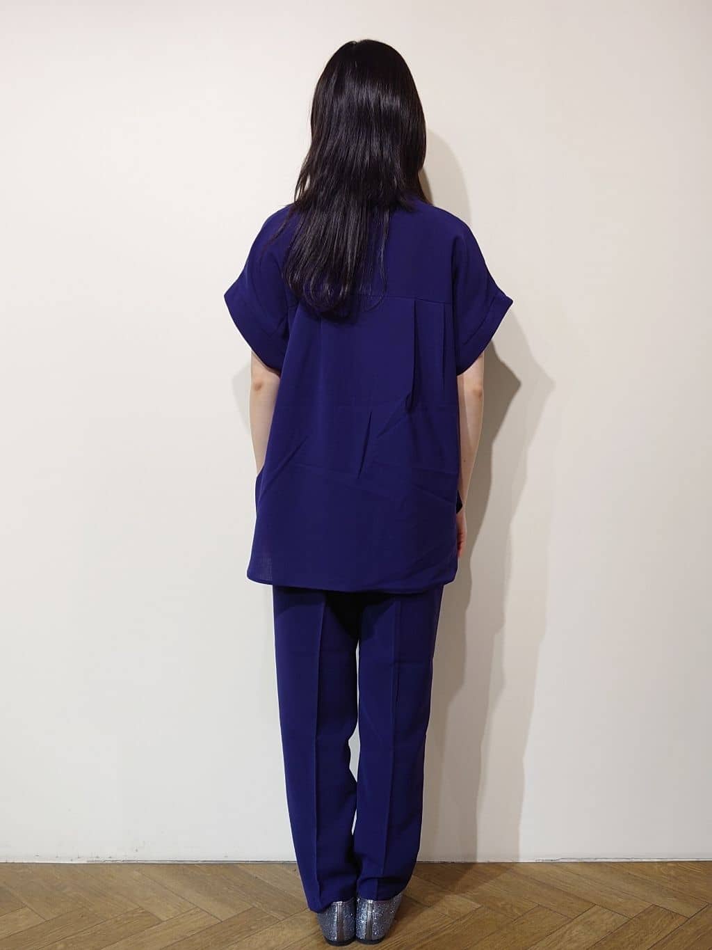 Uさんの「OPAQUE.CLIP｜《7色展開／SS-LLサイズ》ストレッチスキッパーブラウス／セットアップ対応【洗濯機洗い可／防シワ】」を使ったコーディネート
